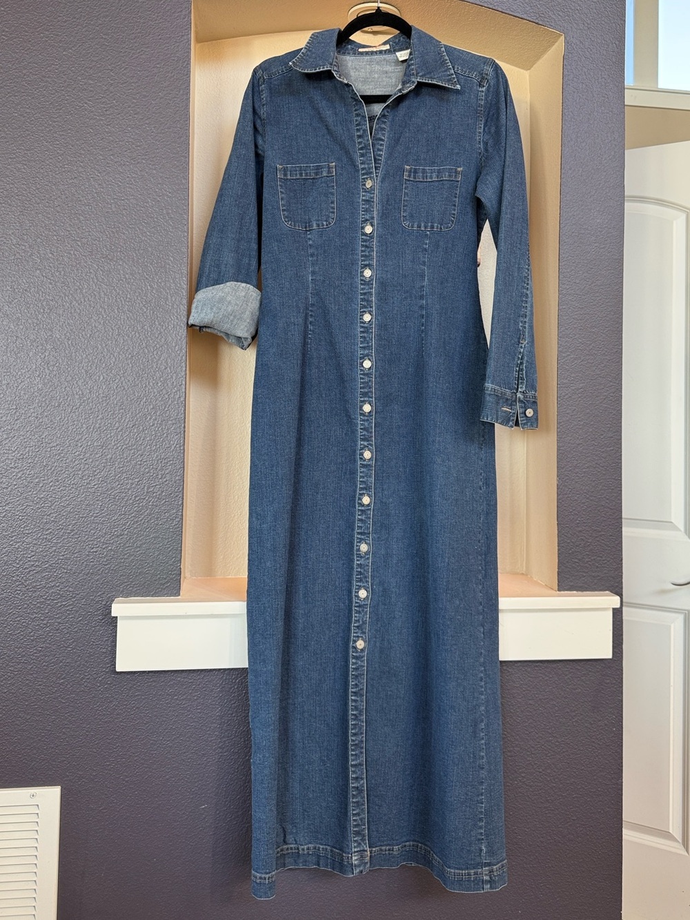 Eddie Bauer Medium Blue Denim Shirt Jacket